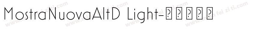 MostraNuovaAltD Light字体转换